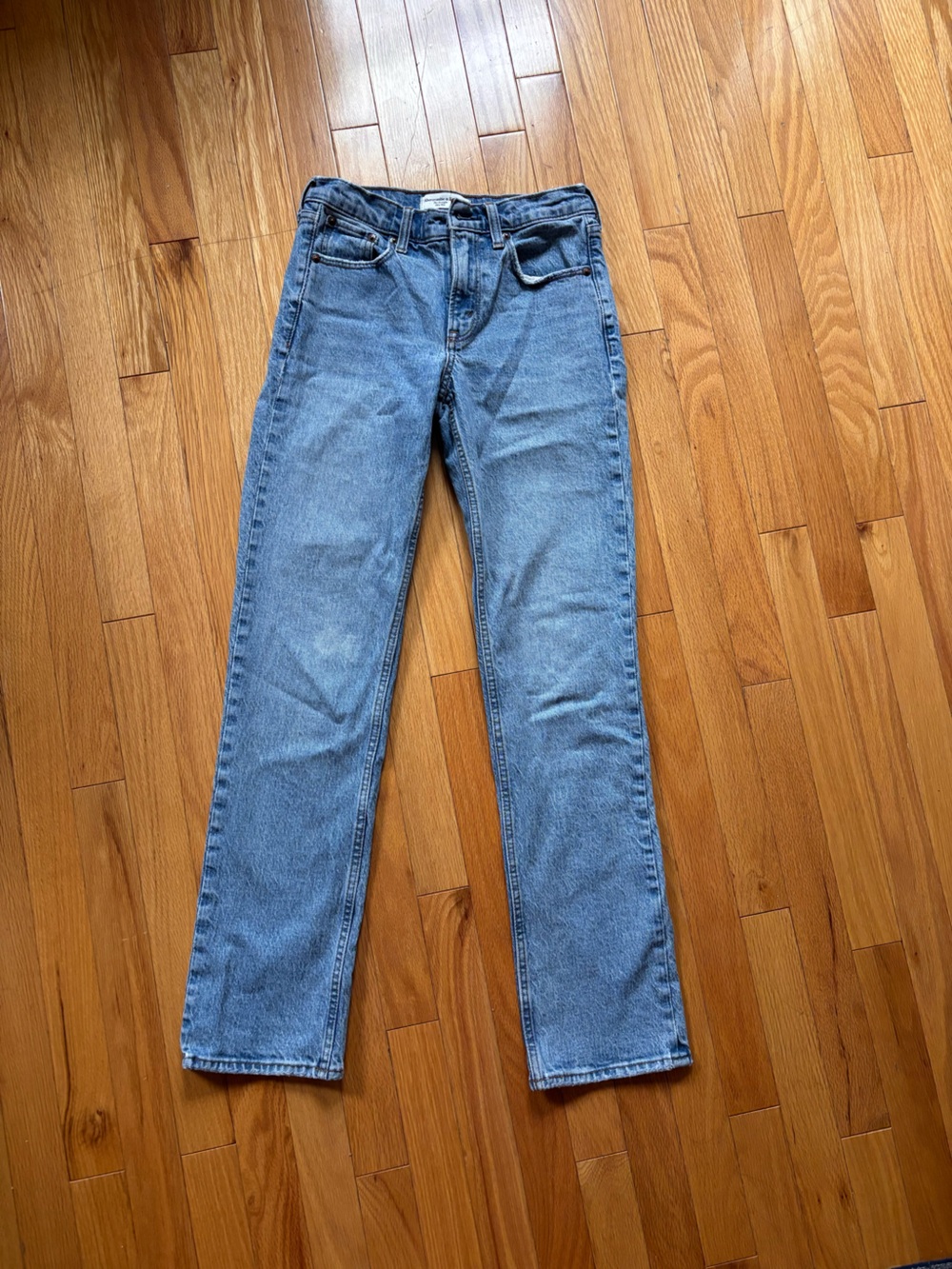Abercrombie Blue Straight-Leg Jeans